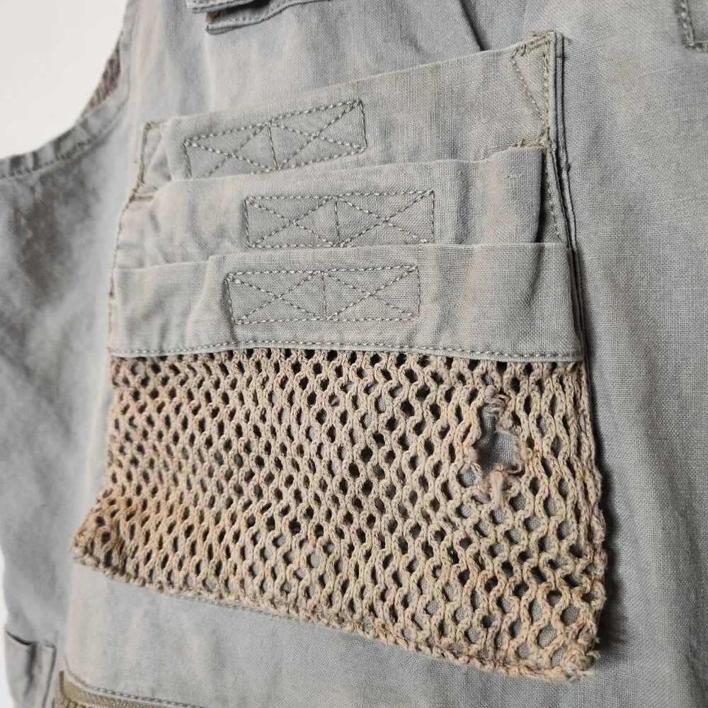 Vintage Banana Republic Safari Mens Large Khaki Vest
